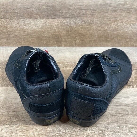 Vans Era Patchwork Mono Black Sneakers Snakeskin Croc Ostrich Suede Mens 12 NEW - Picture 5 of 10